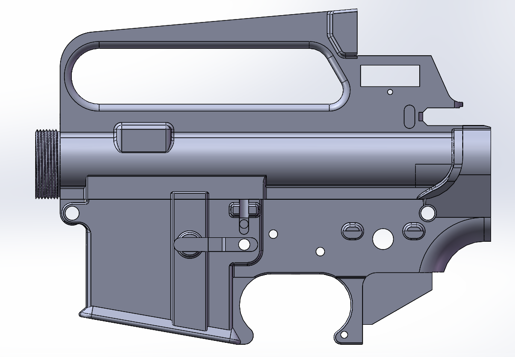 Free 3D file AR15/M16A2 RECEIVER・3D print model to download・Cults